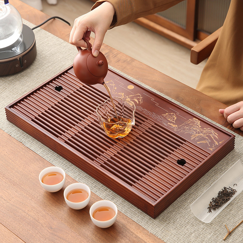 Bamboo Tea Tray - Nampan teh bambu, nampan gelembung kering