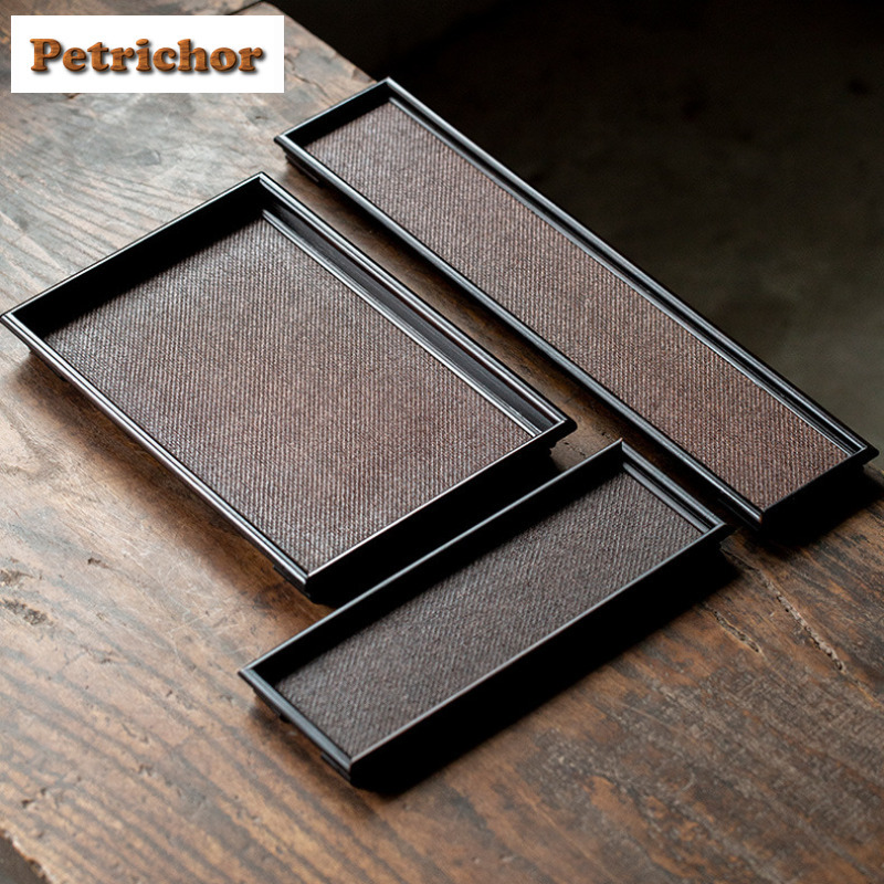 Bamboo Tea Tray - Nampan Teh Anyaman Bambu Rotan Jepang