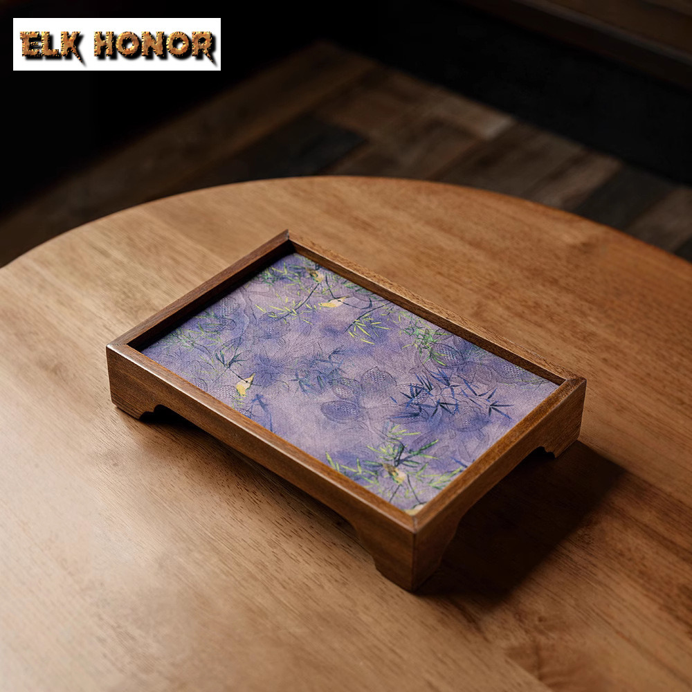 Kerudung Awan Kenari Bunga dan - Bamboo Tea Tray ulasan dan harga