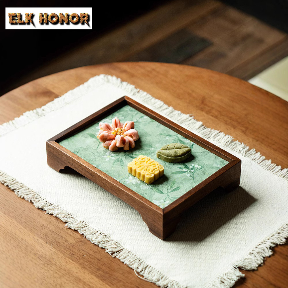 Kerudung Awan Kenari Bunga dan - Bamboo Tea Tray ulasan dan harga