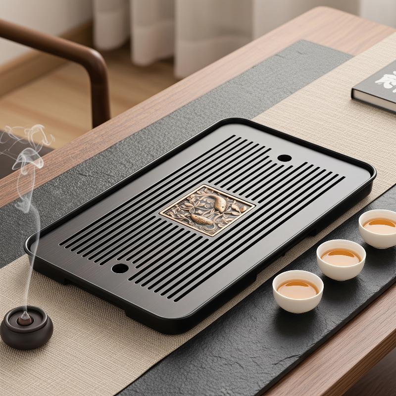 Nampan Teh Kayu Dua Lapis Deng - Bamboo Tea Tray ulasan dan harga