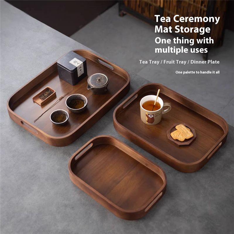 AC76-Piring Penyimpanan Set Te - Bamboo Tea Tray ulasan dan harga