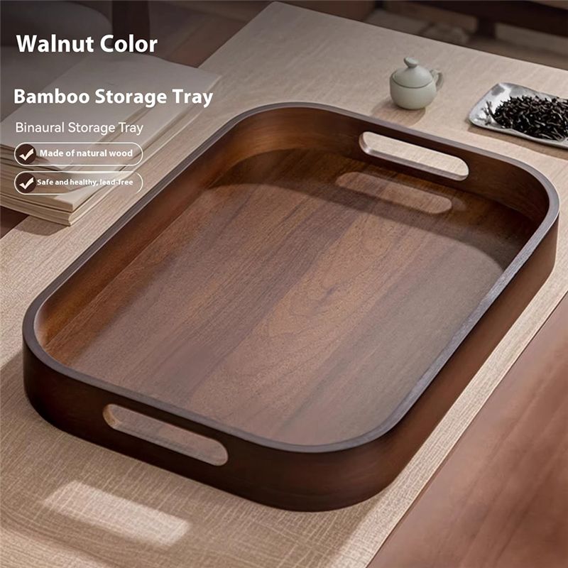 AC76-Piring Penyimpanan Set Te - Bamboo Tea Tray ulasan dan harga