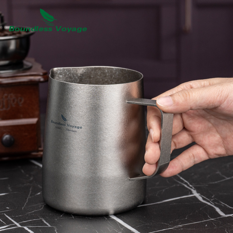 Boundless Voyage Titanium Milk - Barista Milk Jug ulasan dan harga