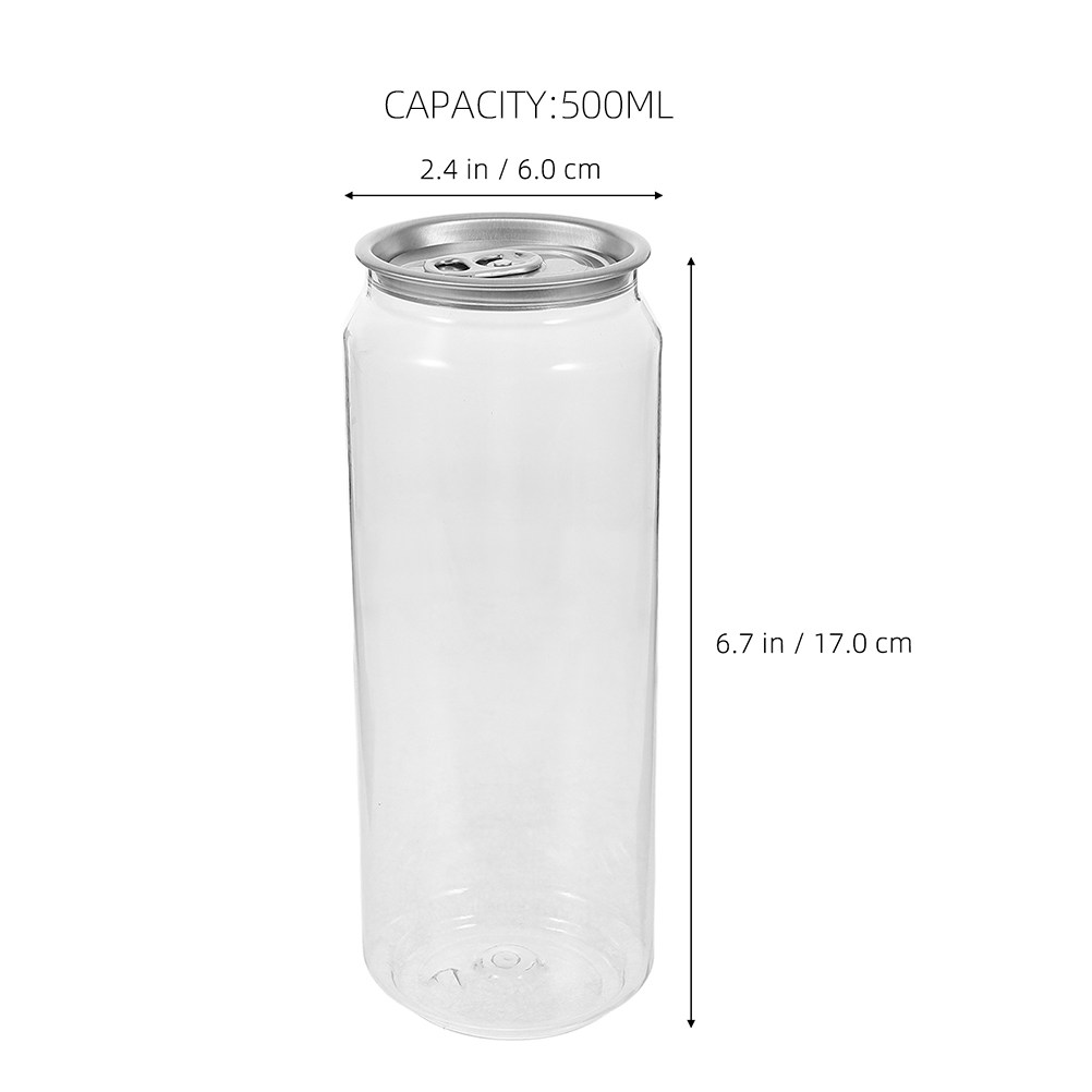 5 buah kaleng minuman transpar - Coffee Tea Containers ulasan dan harga