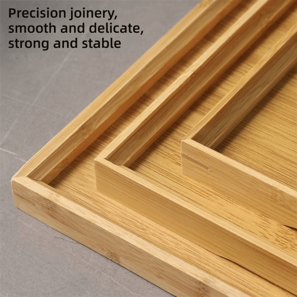 Nampan Dekoratif Bambu Alami N - Bamboo Tea Tray ulasan dan harga