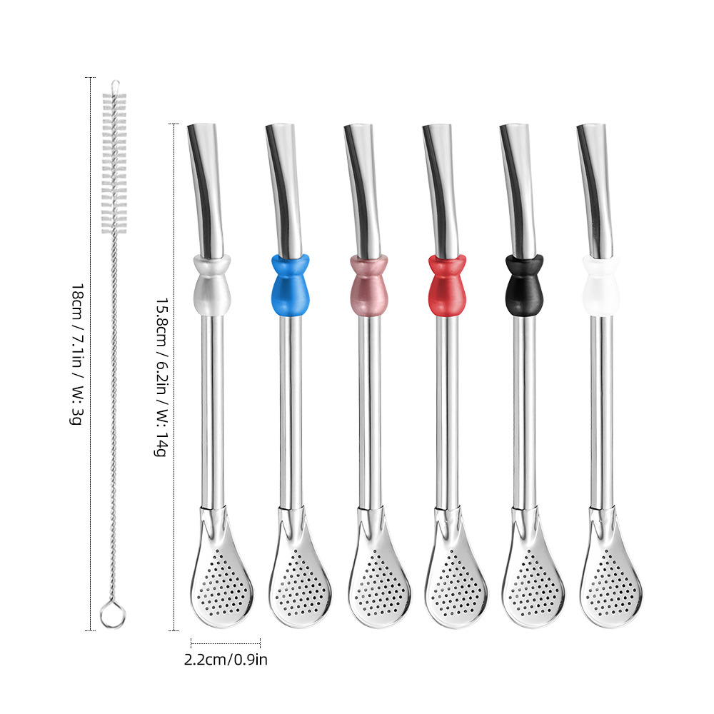 Sedotan Sendok Stainless Steel - Dispenser Coffee And Tea ulasan dan harga