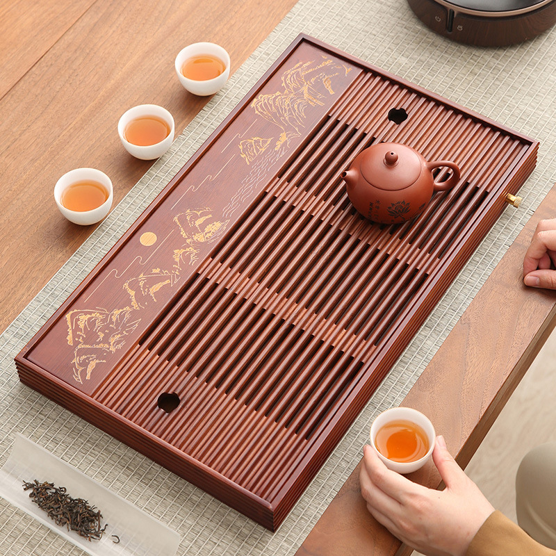 Nampan teh bambu, nampan gelem - Bamboo Tea Tray ulasan dan harga