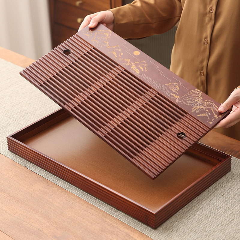 Nampan teh bambu, nampan gelem - Bamboo Tea Tray ulasan dan harga