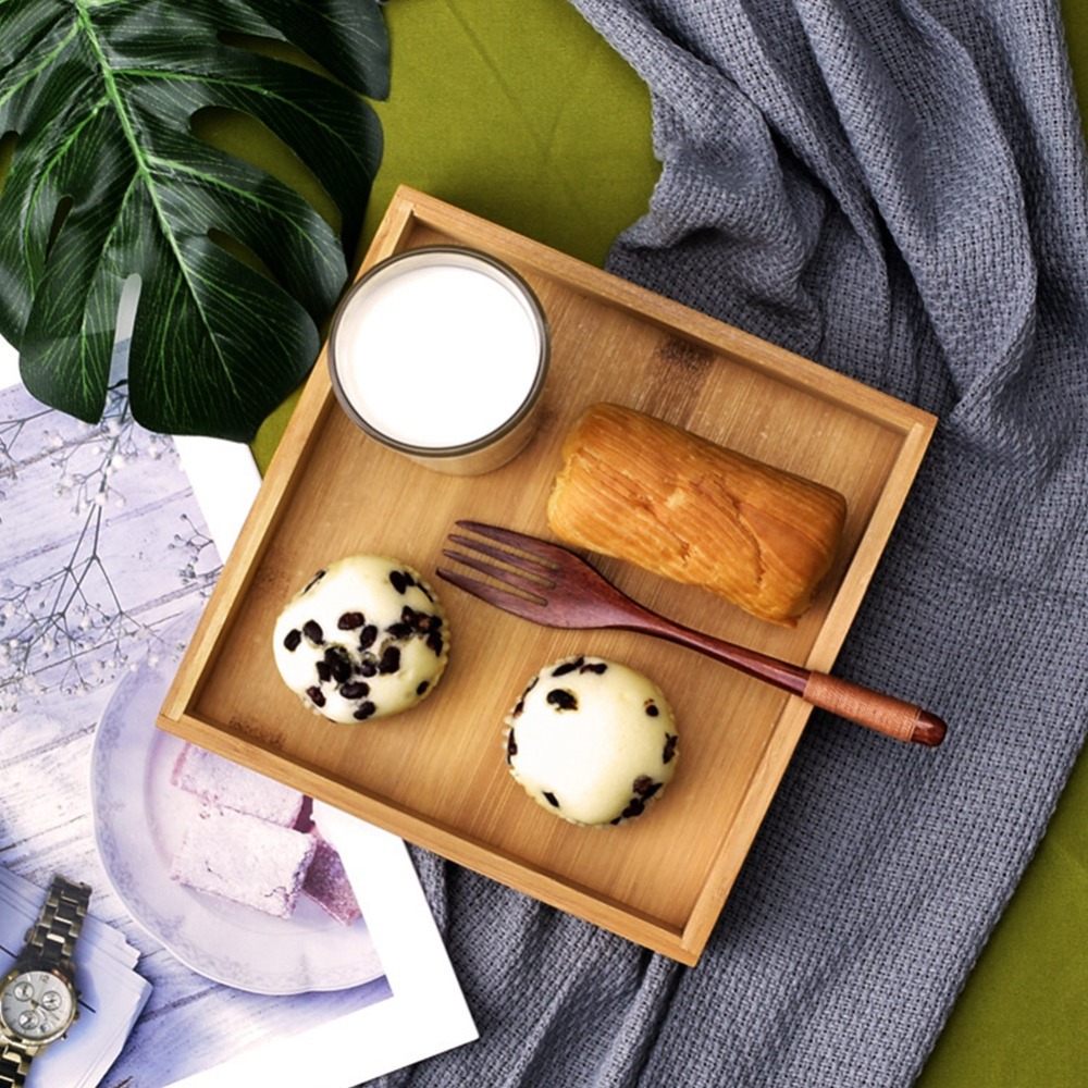 Nampan Gaya Jepang Bentuk Pers - Bamboo Tea Tray ulasan dan harga