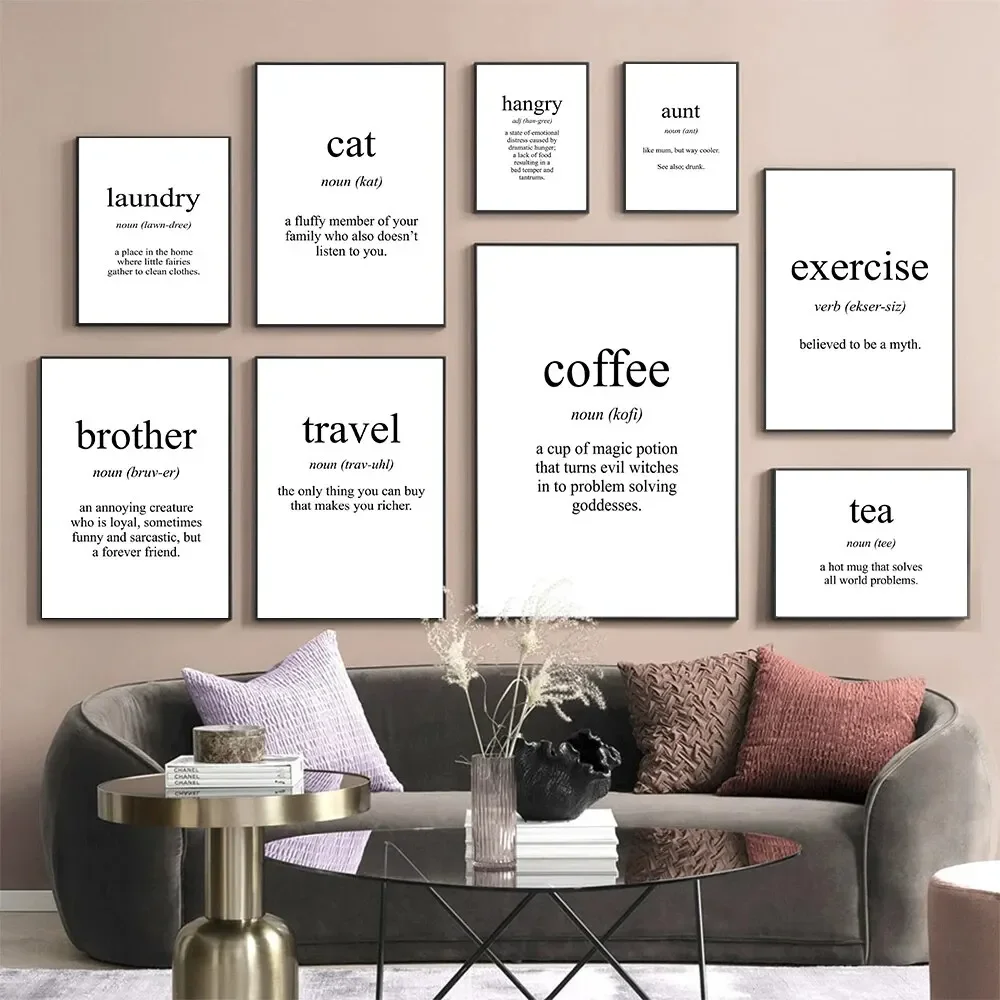 Seni Dinding Kanvas Lukisan Ga - Coffee To Tea Meaning ulasan dan harga