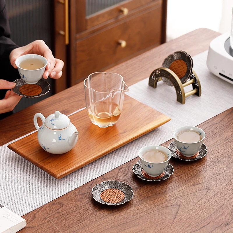 Alas Tatakan Cangkir Teh Antik - Bamboo Tea Tray ulasan dan harga