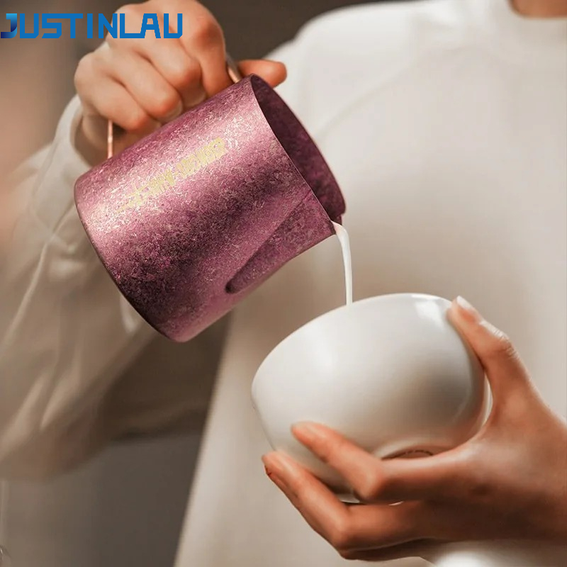 JUSTINLAU 600ml Pitcher Susu T - Barista Milk Jug ulasan dan harga