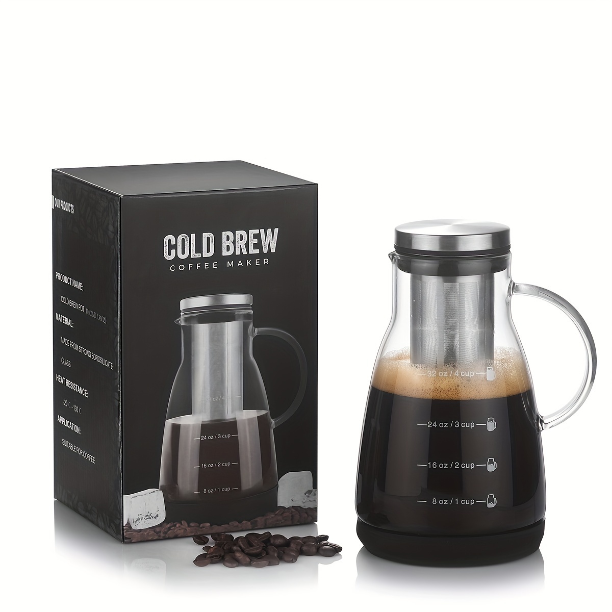 Pitcher Kopi Dingin Klasik 24o - Coffee Tea Maker ulasan dan harga