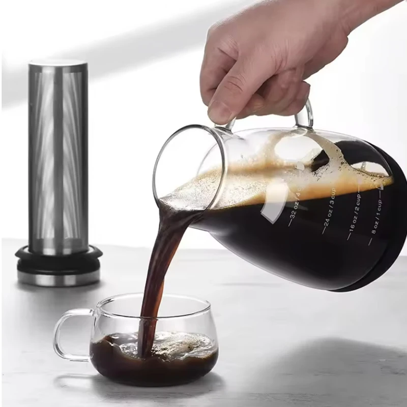 Pot Kaca Pembuat Espresso Ice  - Coffee Tea Maker ulasan dan harga