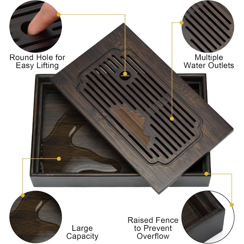 1 Buah Nampan Teh Bambu, Nampa - Bamboo Tea Tray ulasan dan harga