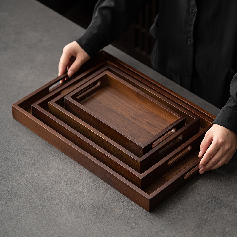 Nampan Teh Kayu Bambu Persegi  - Bamboo Tea Tray ulasan dan harga