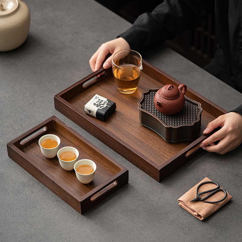 Nampan Teh Kayu Bambu Persegi  - Bamboo Tea Tray ulasan dan harga